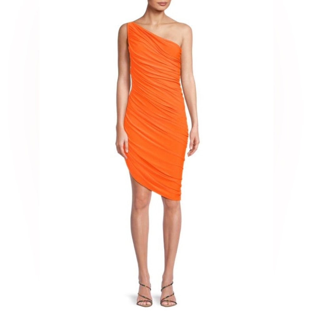 NORMA KAMALI - Diana One Shoulder Ruched Dress NWT Sz. M
